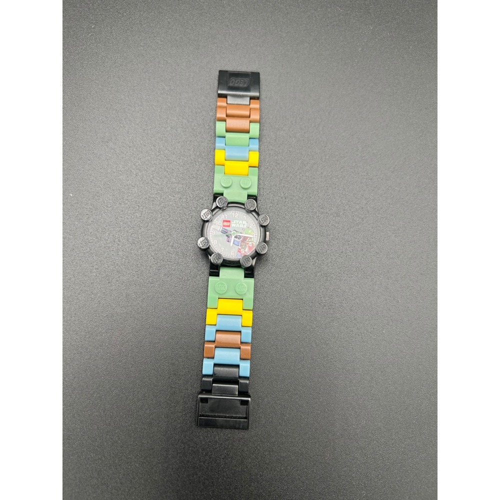 LEGO Star Wars Boba Fett Kids Watch Interlocking Link Band 2011 Untested
